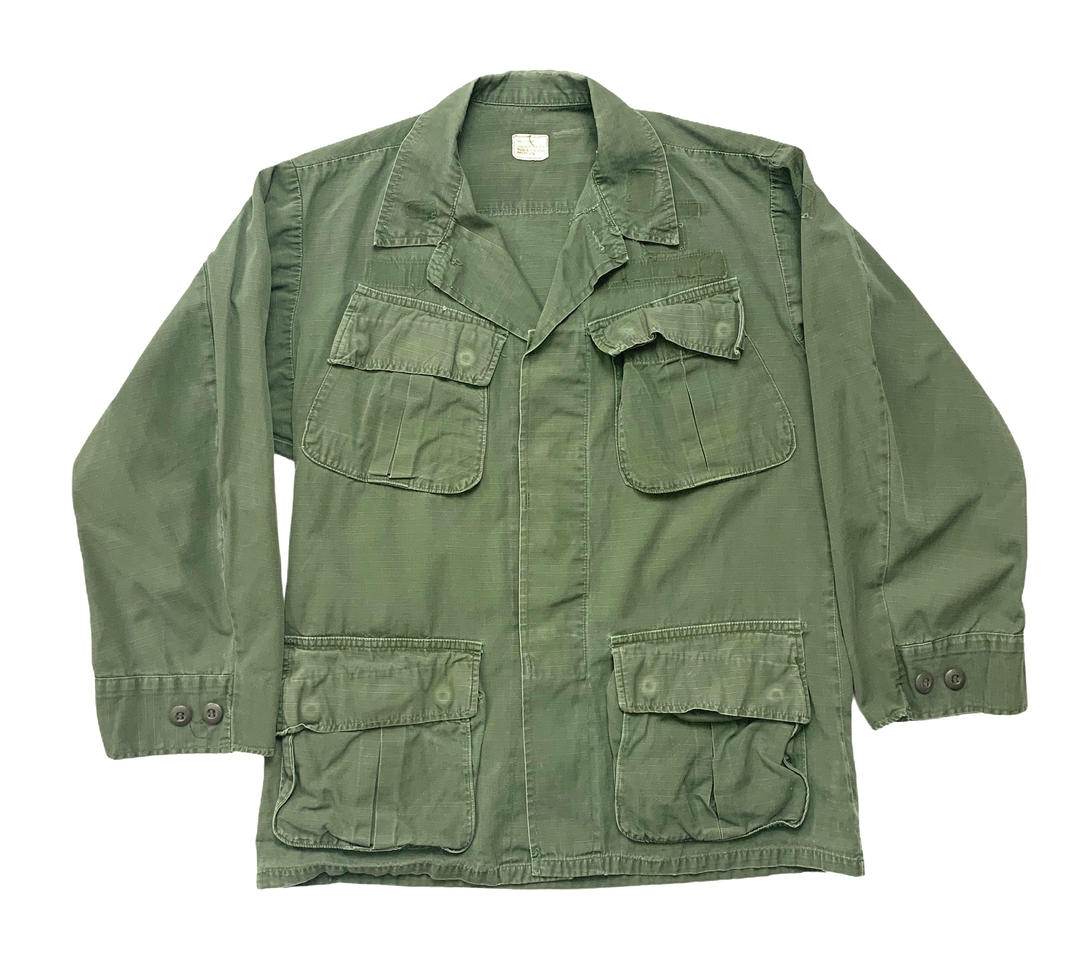 Vintage 1970s Vietnam War US Army Jungle Fatigue Jacket ~ S | Sparrows ...