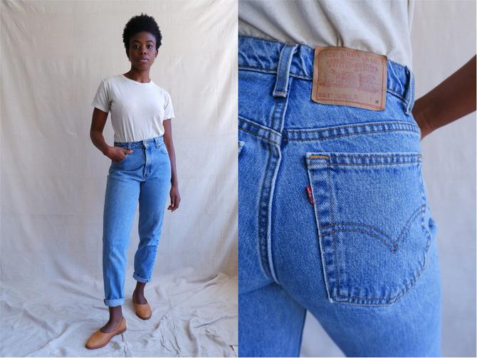 Vintage Levi 551 Light Wash Denim/ High Waisted Straight Leg Levi, Bottle  of Bread