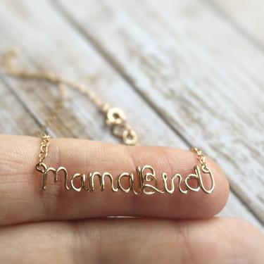 Gift for Her - Mama Bird Necklace in Silver or Gold - Mama Bear Necklace - New Mom Gift - Expectant Mom Gift - Gift For Wife 