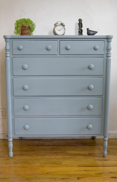 Antique Highboy Dresser Blue Dresser Chest Of Drawers Vintage