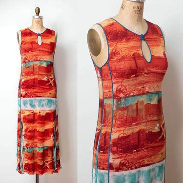 Printed Mesh Dress | Jean Paul Gaultier 