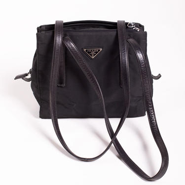 1990s Prada Tessuto Nylon Embellished Bag at 1stDibs