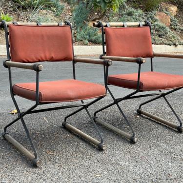 Cleo Baldon Wrought Iron Arm Chairs for Terra 1966 