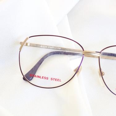 Vintage Purple Wire Eyeglasses Frames 