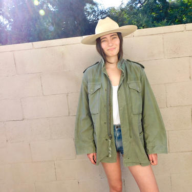 Flashdance Jacket vintage army green military boho hippie hipster dress Fenix Vintage Los Angeles CA