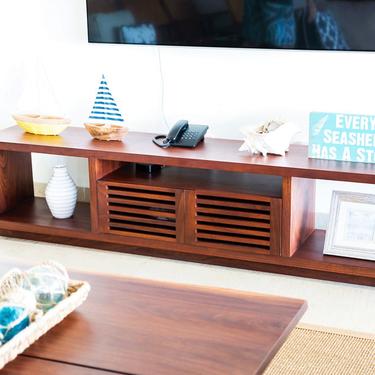 TV Console, Entertainment center, wood console, living room furniture, TV room, handmade furniture, Mid Century Modern, sustainable wood 