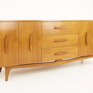 Albert Parvin Style Mid Century Lowboy Walnut Dresser - mcm 