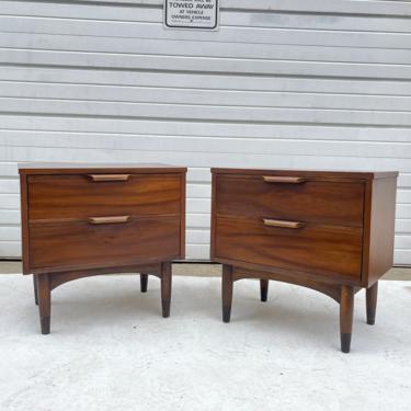Mid-Century Modern &quot;Townhouse&quot; Nightstands by Kent Coffey 