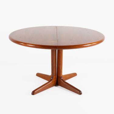 Niels Koefoed Hornslet Mid Century Round Teak Dining Table - mcm 