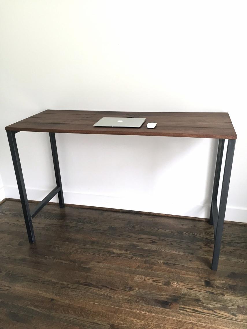 The Quot Connor Quot Standing Desk Reclaimed Wood Steel