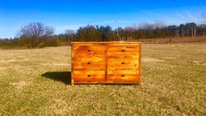 Ready To Ship Free Shipping Old Bombay Reclaimed Pine 6 Drawer