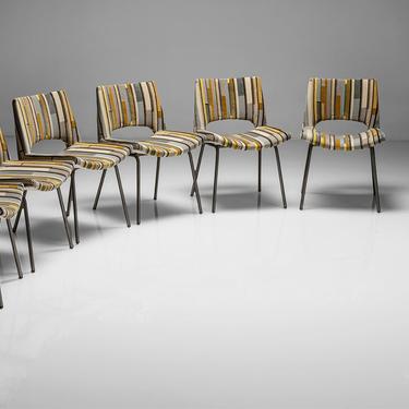 Georges Frydman Dining Chairs in 100% Cotton Velvet