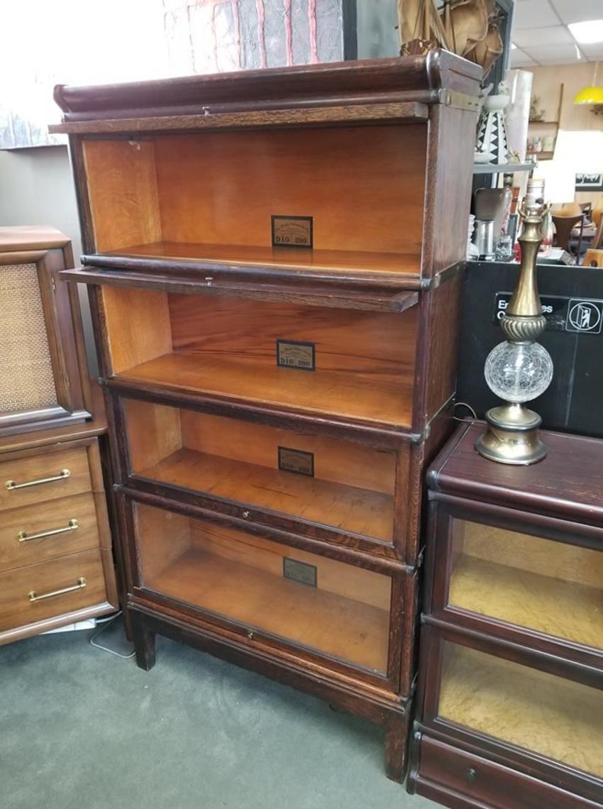 Vintage oak barrister bookcase Peg Leg Vintage Beltsville, MD
