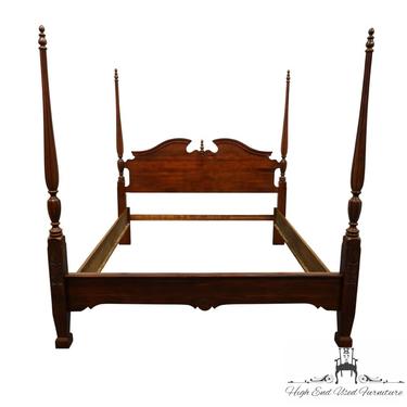 Limited Edition KINCAID FURNITURE General William Lenoir Four Post Rice Carved King / California King Size Bed 0919 