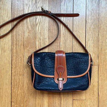 DOONEY & BOURKE vintage 1980s all weather leather equestrian crossbody bag