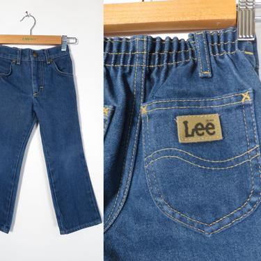 Vintage 80s Kids Lee Straight Leg Denim Jeans Made In USA Size 4 REG 