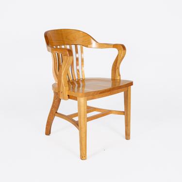 Antique Jasper Seating Wooden Armchair 
