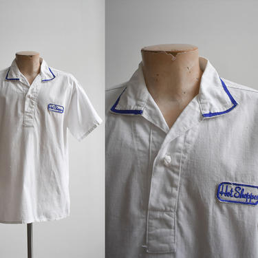 Vintage Marriott Marquis Hot Shoppes Uniform Shirt 