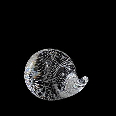 Vintage Modern KOSTA Art Glass Sweden Echidna Hedgehog Porcupine Paperweight Sculpture Modernist Scandinavian Design #92329 Vicke Lindstrand 