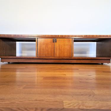 Mid Century Stanley Coffee Table with Smoked Glass 