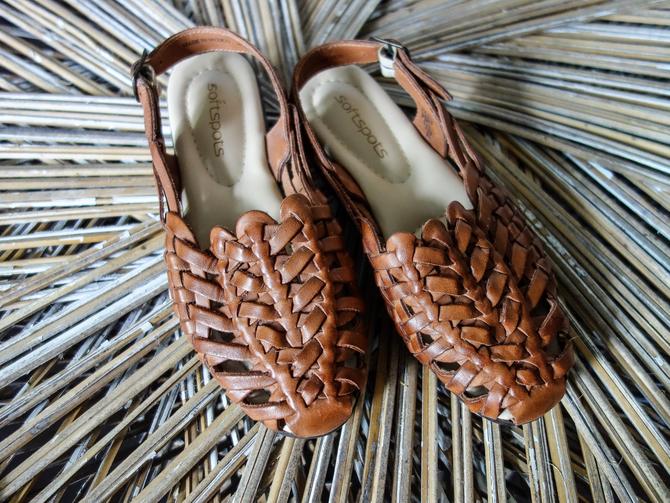 Woven leather best sale sandals huarache