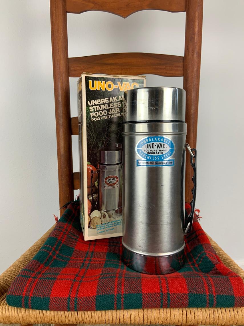 Vintage Stainless Uno-vac Thermos Insulated Thermos Hot 