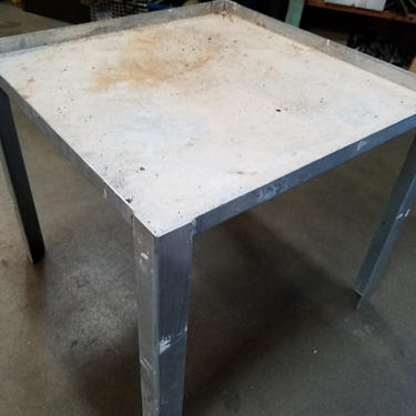 Galvanized Table (base) 20.25 x 18 x 20.25