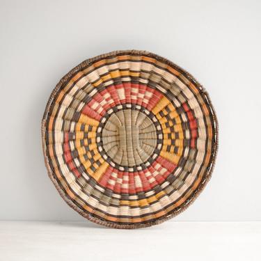 Vintage Tribal Basket, 11" Wall Basket or Basket Bowl 