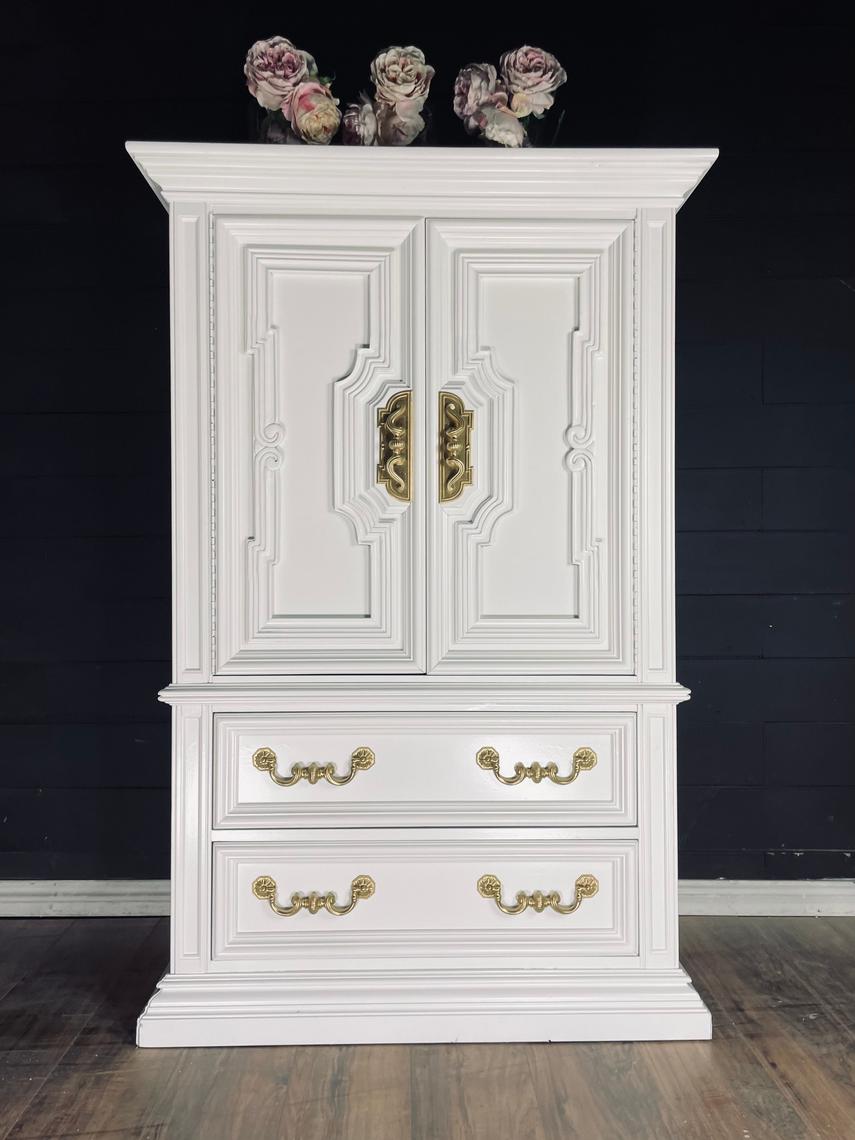 Beautiful large Solid wood dresser armoire wardrobe (color customizable) The Dresser Shoppe