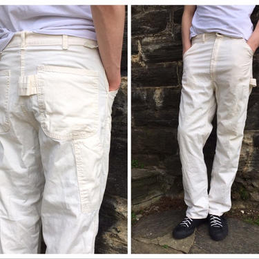 authentic vintage painter's pants, white painters pants