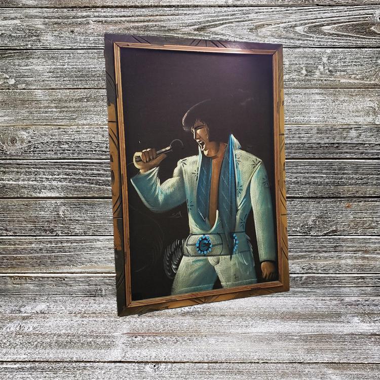 Elvis Painting 70s 70s エルビス ベルベットペインティング