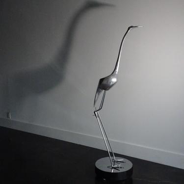 Curtis Jere crane bird sculpture 