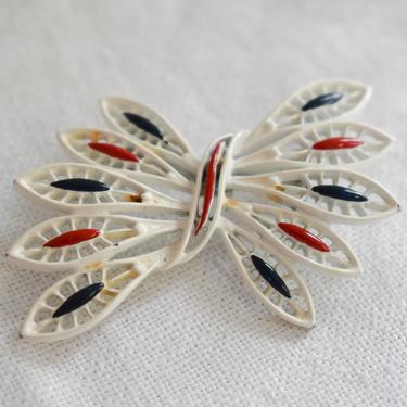 1960s Red, White, and Blue Brooch 