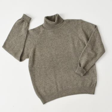 vintage soft angora & lambswool turtleneck sweater, size S 