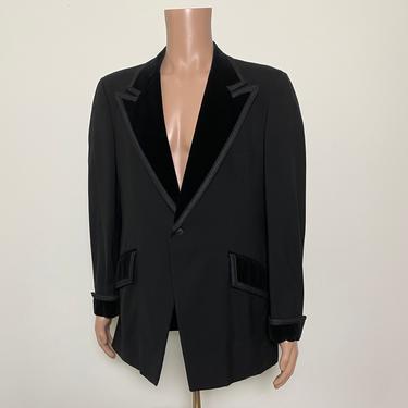 Vintage 1960s Tuxedo Jacket 60s After Six Formal Dinner Jacket 