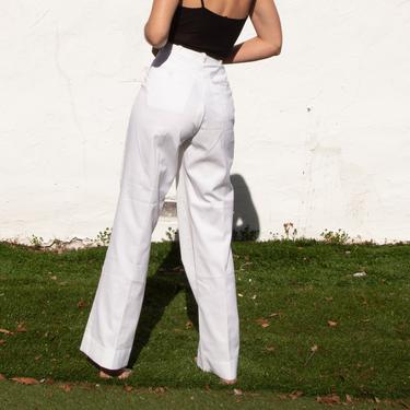 White Pristine Naval Pants, Vintage 