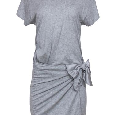 Rag &amp; Bone - Light Grey Short Sleeve T-Shirt-Style Wrap Dress Sz