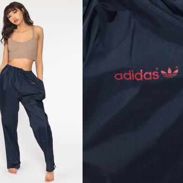 Adidas Track Pants 90s Gym Jogging Running Navy Blue Striped, Shop Exile