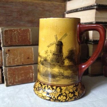 Royal Doulton Burslem Tankard Mug Antique England Signed Hallmarked 