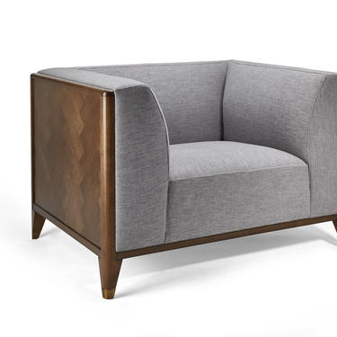 Walnut Mid Century Sofa 1 Seater / Chair, Wood frame sofa, Mid Century sofa  - Bella Collection - Ekais 