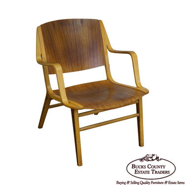 Mid Century Axe Lounge Chair by Peter Hvidt & Orla Molgaard for Fritz Hansen 