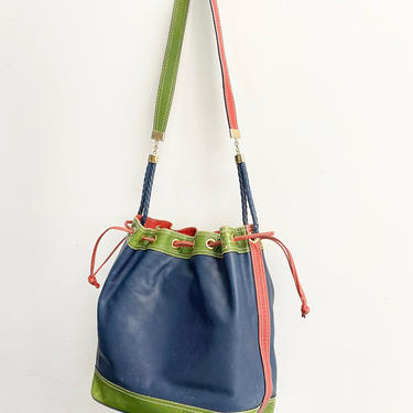 Bottega Veneta Multicolor Intrecciato Draw String Bucket Bag