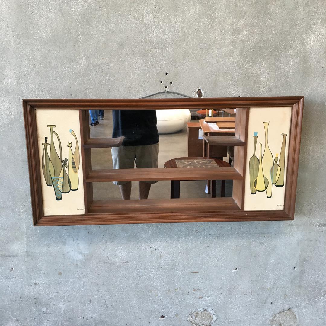 Mid Century Modern Turner Wall Mirror Urban Americana Home Decor Long Beach Ca 4178