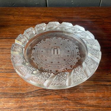 Authentic 1960s FBI Candy Dish Asthray Department of Justice DOJ Washington DC Relic Mid-Century Vintage 