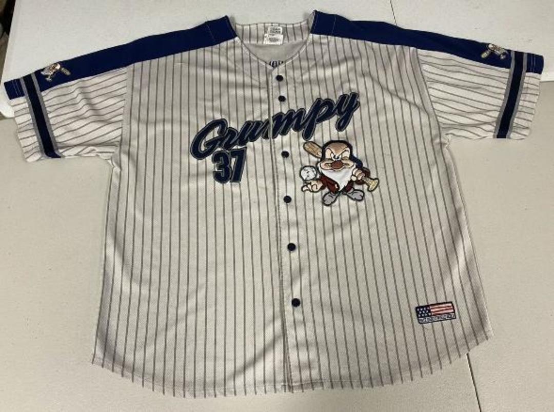 Disney, Shirts, Walt Disney Grumpy 7 Baseball Jersey