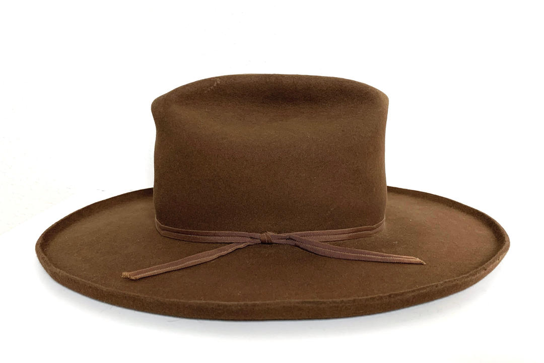Vintage RESISTOL Western Hat ~ size 7 1/8 ~ Cowboy ~ Pencil Curl ~ Fur ...
