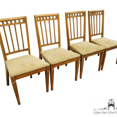 Set of 4 CENTURY FURNITURE Italian Mediterranean Neoclassical Tuscan Style Dining Side Chairs 