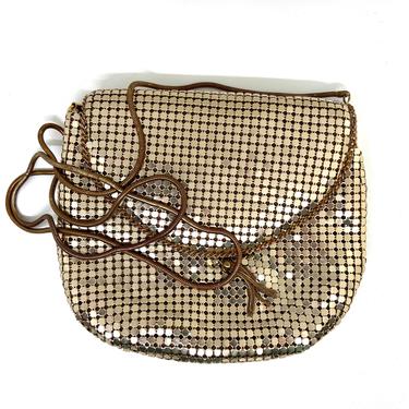 1980's Gold Metal Mesh Purse