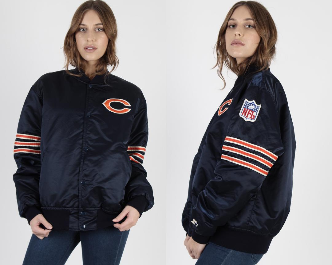 90s Chicago Bears Starter Jacket Men's Small Short 