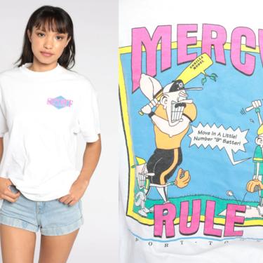 90s Baseball T Shirt Sport Toons Tshirt Neon Mercy Rule Joke Sports Tshirt 1990s Graphic Tee Vintage Medium Large 